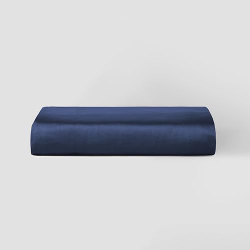 Sijo AiryWeight Tencel Sheet Set, 100% Lyocell Derived from Eucalyptus, Buttery Soft, Architectural Digest 2022 Best Cooling Sheets Winner, 1 Top Sheet Only (Sapphire, Twin/Twin XL)
