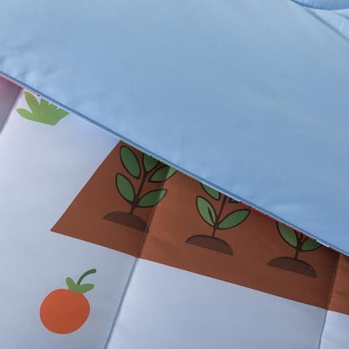Farm Animal Bedding Twin 6 Pieces Kids Farmhouse Comforter Set