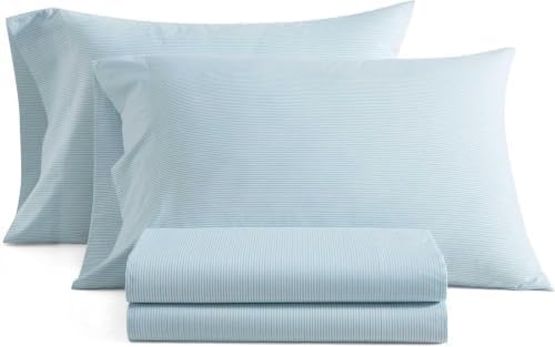Martha Stewart - King Size Sheet Set with Fitted Sheet & Pillowcases
