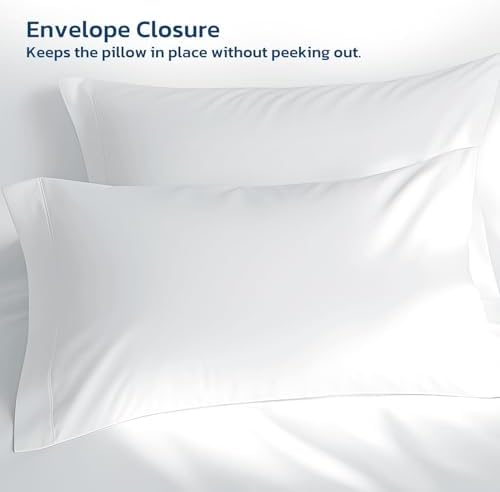 Degrees of Comfort Coolmax® Cooling Bed Sheets Split King Size for Hot Sleepers, Moisture Wicking Sheet Set for Night Sweats, 16" Deep Pocket, Ultra Soft, Cozy for All Seasons, White 5 Pieces