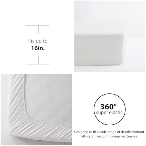 Anluoer King Size Comforter Sets 7 Piece,Ruffle Bed in a Bag Bedding Set