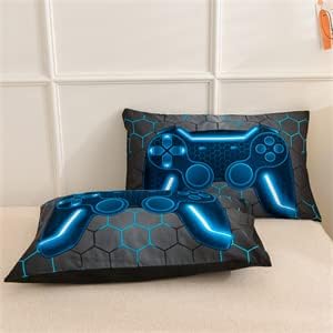 NTBED 5pcs Gaming Comforter Set for Boys Kids Gamer Bedding Twin