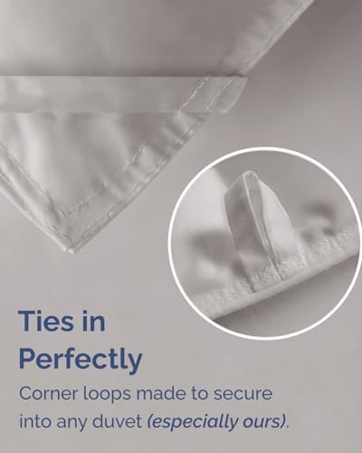 Twin Comforter Set - 5 Piece Bed in a Bag Twin Size Bed Set - Light Grey