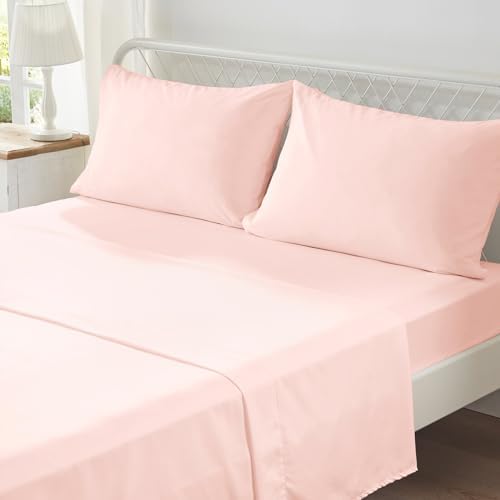 Zzlpp King Size Comforter Set 7 Piece, Pink Bed in a Bag King Bedding Sets