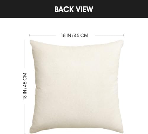 AVOIN colorlife Bless Our Home Farmhouse Eucalyptus Leaves Throw Pillow Covers, 18 x 18 Inch Truck Home Sweet Cushion Case Decorations Set of 4