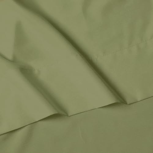 Elegant Comfort Luxury 5-Piece Bed Sheet Set - Luxury Bedding 1500 Premium Hotel Quality Microfiber, Wrinkle Resistant Cool & Breathable, Easy Elastic Fitted, Split King, Sage-Green