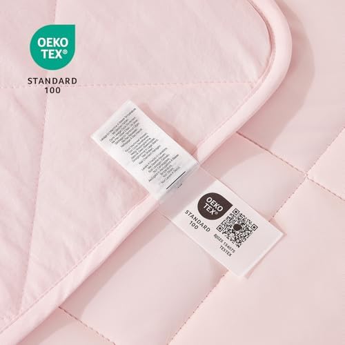 Cozy Bliss Cooling Throw Blanket for Hot Sleepers 50"x70", Q-Max 0.45 Cooling Comfort, Cold Blankets for Night Sweats Sleeping, Ultra-Cool Lightweight Breathable Summer Blanket for Couch Bed, Pink