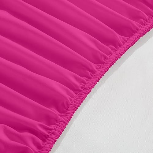 Elegant Comfort 1500 Premium Hotel Quality 18-24 Inches Deep - Extra Deep Pocket Single Fitted Sheet for High Mattress, Luxury and Softest, Smart Pocket - Wrinkle Free, California King, Pink