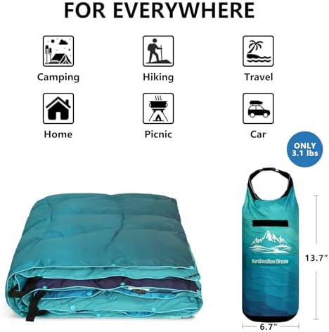 Camping Blanket Puffy Camp Blanket Large Outdoor Blanket