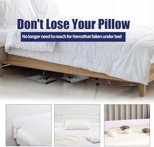 HOMBYS Wedge Pillow Headboard for Bed Gap,Foldable Bed Wedge Gap Filler Twin Size,Matterss Gap Filler,Multi Functional Bed Crack Pillow, Fill The Gap (0-7") Between Your Headboard and Mattress,White