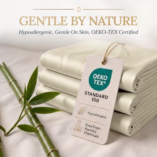 DECOLURE 100% Viscose Derived from Bamboo Sheets Twin Size | 3 Pc Bed Set