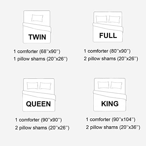 King Size Comforter Set 3 Piece, Beige, 90x104 inch