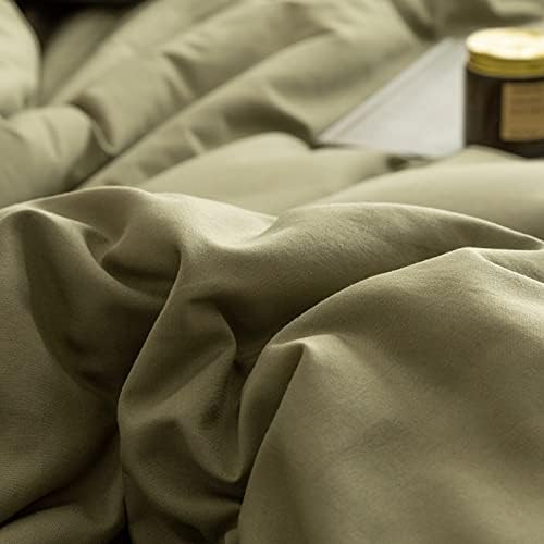 ROSGONIA King Size Comforter Set Olive Green, 3pcs (1 Boho Comforter & 2 Pillowcases), Lightweight Bedding Blanket All Season Bedspreads Quilt (Pack of 2)