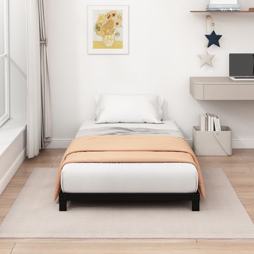 5 Inch Low Profile Twin Floor Bed Frame Heavy Duty Platform