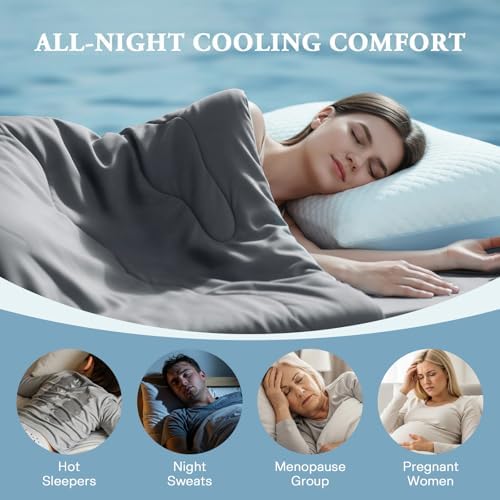 EASELAND Cooling Comforter Twin, Upgraded Double-Sided Q-MAX 0.45+