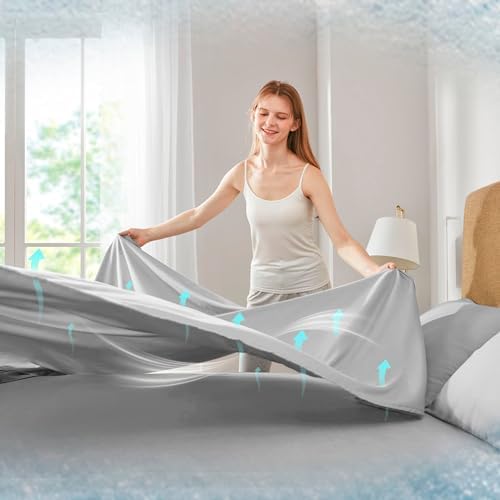 Comfort Spaces Coolmax Moisture Wicking Cooling Sheet Set, Cal King 4 Piece