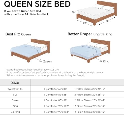BEDELITE Fleece Queen Comforter Set, Fluffy Bed Set, Rust Orange