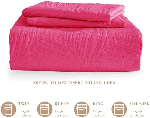 Exclusivo Mezcla Lightweight King Quilt Bedding Set, Soft Microfiber