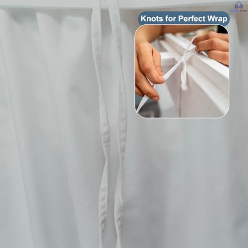 Mattress-Homes Ruffled Dorm Bed Skirt, Twin XL, 34-Inch Drop, Tailored with Split Corners, Light Grey Dust Ruffle for Lofted College Beds, Twin Extra Long Dorm Bedding Essential