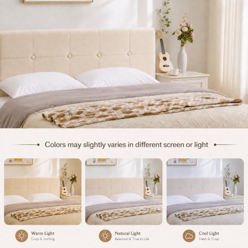 Queen Headboard with Adjustable Height