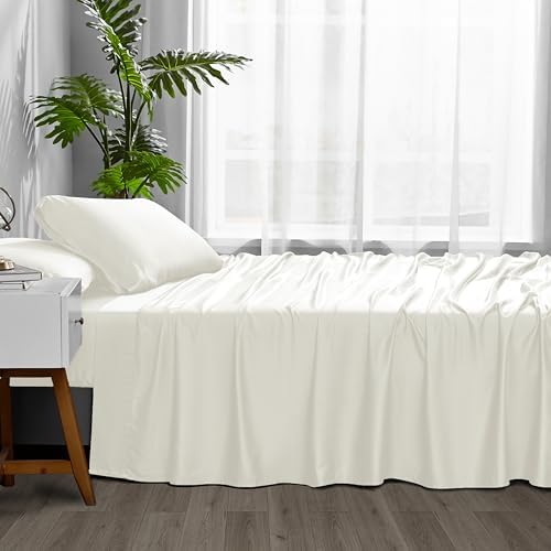 ACCURATEX Cooling Sheets for Hot Slppers, Twin Size, Ivory