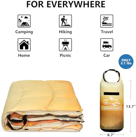 Camping Blanket Puffy Camp Blanket Large Outdoor Blanket