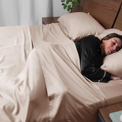 ACCURATEX Cooling Sheets for Hot Sleepers, Twin XL Size,Sandy
