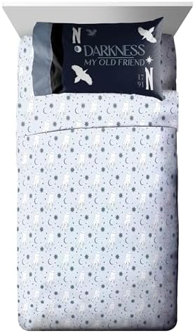 Wednesday Addams Twin Comforter Set 5 Piece Bedding for Girls, Blue