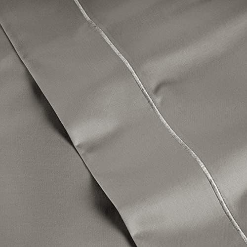 LANE LINEN 100% Egyptian Cotton King Size Deep Pocket Sheet Sets, Soft & Comfy No Pill Fade Resistant Natural Cooling Mercerized Cotton King Size Sheets Set 16" Deep Pocket - Slate Smoke