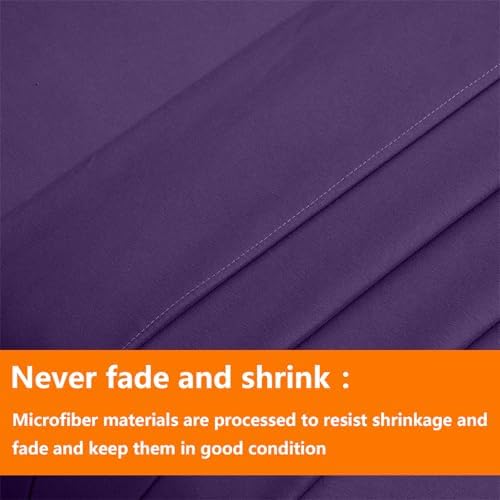 TAIMIT Purple King Comforter Set - 7 Pieces, Bed in a Bag Bedding Sets