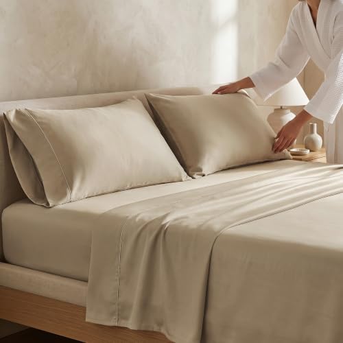 EverGrace Tencel™ Sheet Set, Breathable & Cooling, Full, Urban Taupe