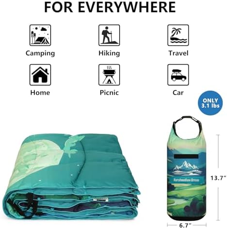 Camping Blanket Puffy Camp Blanket Large Outdoor Blanket
