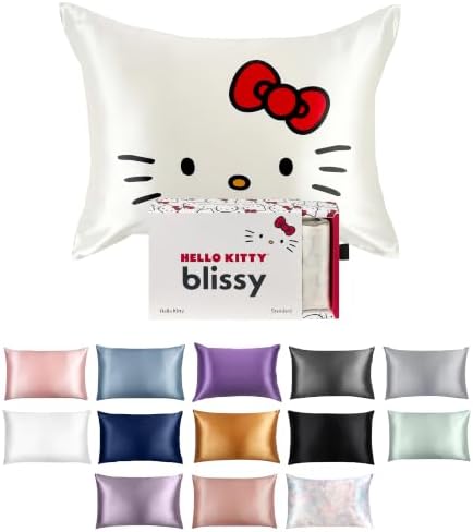 Blissy 100% Mulberry Silk Pillowcase - Hello Kitty- King