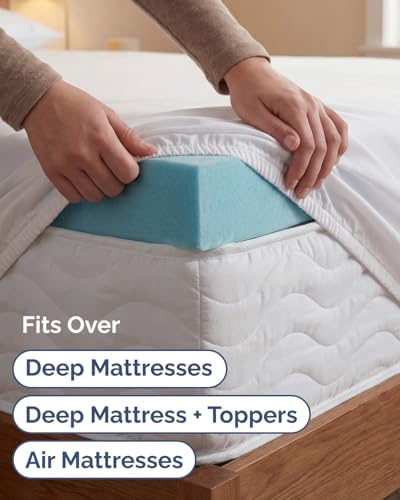 Extra Deep Twin XL Sheet Set - 3 Piece College Dorm Room - White