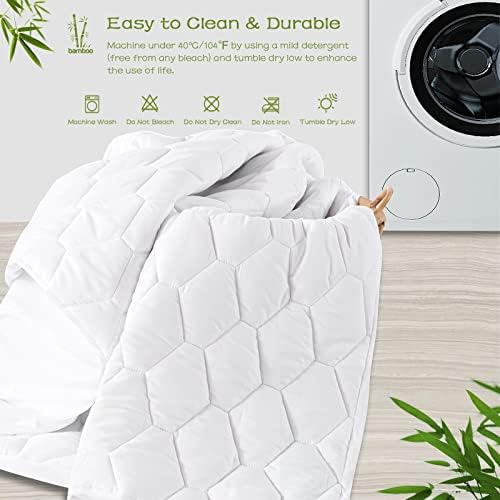 GRT King Mattress Protector Waterproof, King Mattress Pad Rayon from Bamboo
