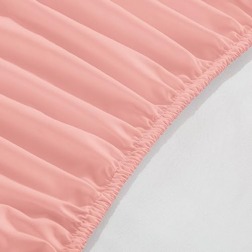 Elegant Comfort 1500 Premium Hotel Quality 18-24 Inches Deep - Extra Deep Pocket Single Fitted Sheet for High Mattress, Luxury and Softest, Smart Pocket - Wrinkle Free, Twin/Twin XL, Dusty Rose