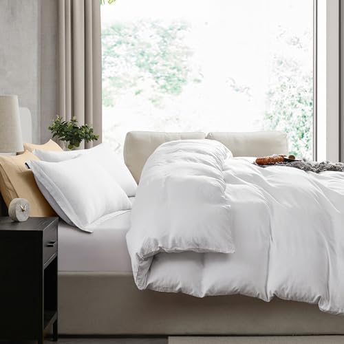 Hearth & Harbor Prewashed California King Duvet Cover Set, White