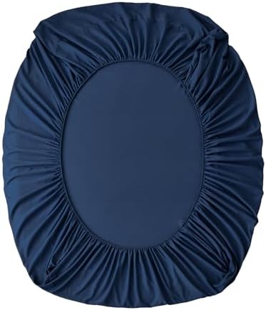 Yiran Navy Blue Bed in a Bag Comforter Set Queen 7 Pieces Floral Bedding Set for Bed,Soft Microfiber Flowers Comforter with 1 Flat Sheet 1 Fitted Sheet 2 Pillowshams