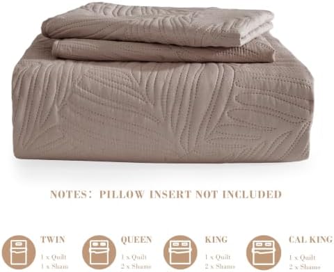 Exclusivo Mezcla Lightweight Twin Size Quilt Bedding Set, Soft Microfiber