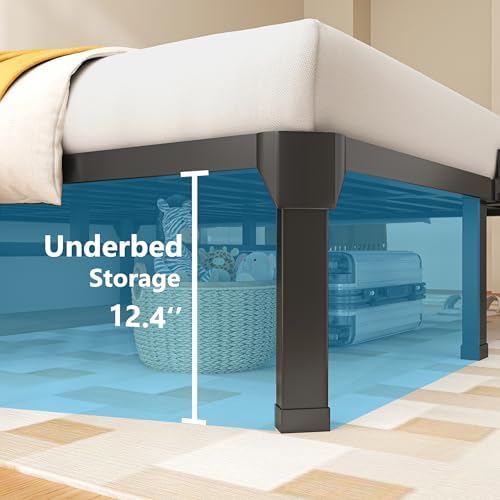 ROIL 14 Inch Twin Bed Frame Heavy Duty Support with 4 Mattress Baffles
