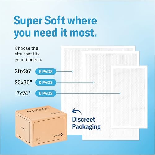 Chucks Super Soft Variety Pack - 3 Sizes - 15 Disposable Underpads - The Right Size for Every Need - (17X24", 23X36", 30X36") - Sample Our Range of Sizes or Pack Them for Your Trip