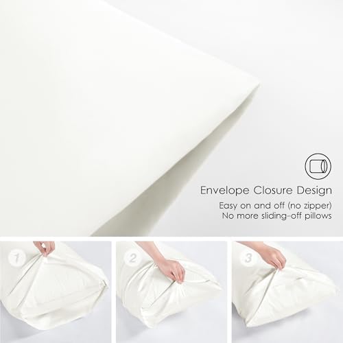 Love's cabin Full Comforter Set Ivory, 7 Pieces Full Bed in a Bag, All Season Bedding Sets with 1 Comforter, 1 Flat Sheet, 1 Fitted Sheet, 2 Pillowcase and 2 Pillow Sham