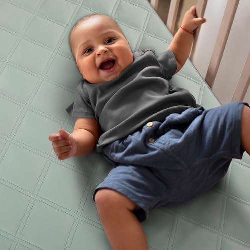Yoofoss Waterproof Crib Mattress Protector Sheets Fitted 2 Pack 52''x28''