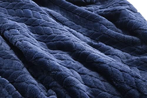 EverSnug Travel Blanket & Pillow 68x42 - Premium Ultra-Soft Microfleece 2 in 1 Compact & Packable Flight Blanket with Soft Bag Pillowcase, Hand Luggage Sleeve and Backpack Clip (Navy Blue)