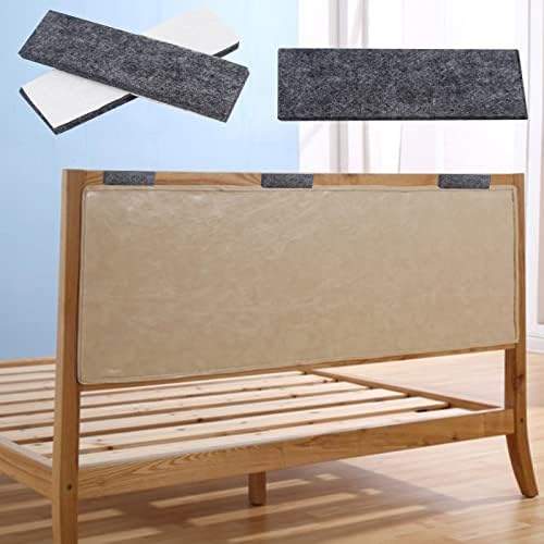 Wall Protector from Furniture, 70 Pcs Headboard Stoppers, Self Adhesive Headboard Wall Protector Protects Walls from Knocks, Suitable for Bedside, Cabinet, Chair, Sofa (3.5" x 1.1" x0.2") Grey