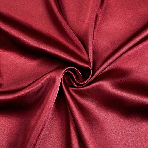 SiinvdaBZX 4Pcs Satin Sheet Set King Size 15-Inch Deep Pocket, Burgundy