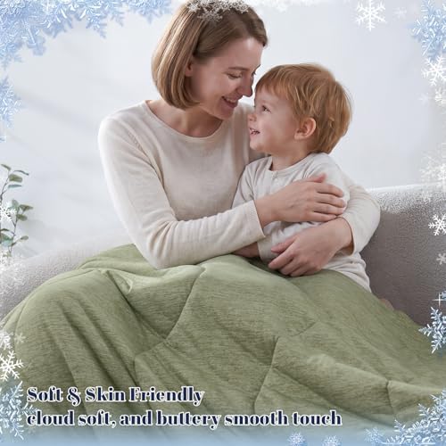 PHF Cooling Comforter, Rayon from Bamboo Soft Breathable Quilted Blanket