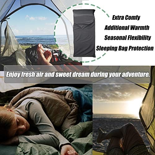 Frelaxy Sleeping Bag Liner, XL Travel Sheet for Camping, Hotels and Hostels