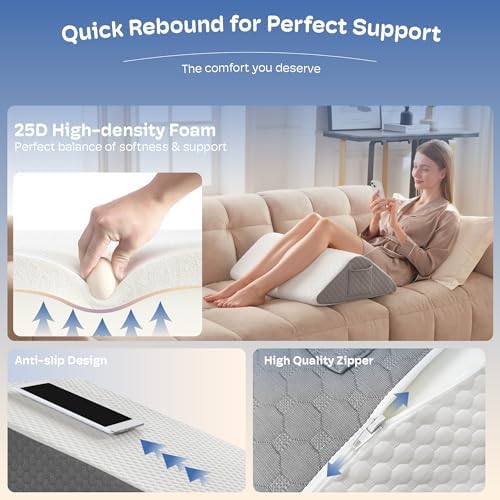 Simpledad Wedge Pillow for Sleeping Leg Pillows After Surgery Pain Relief
