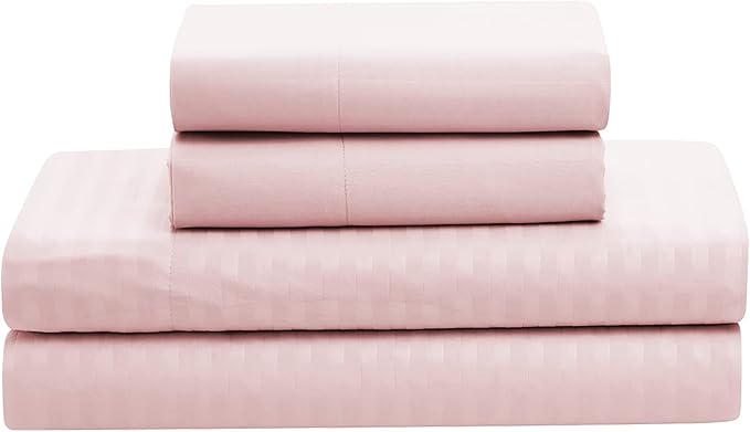 8 Piece Comforter Set Bag with Dobby Stripe Design, Case Pack (Pack of 3)